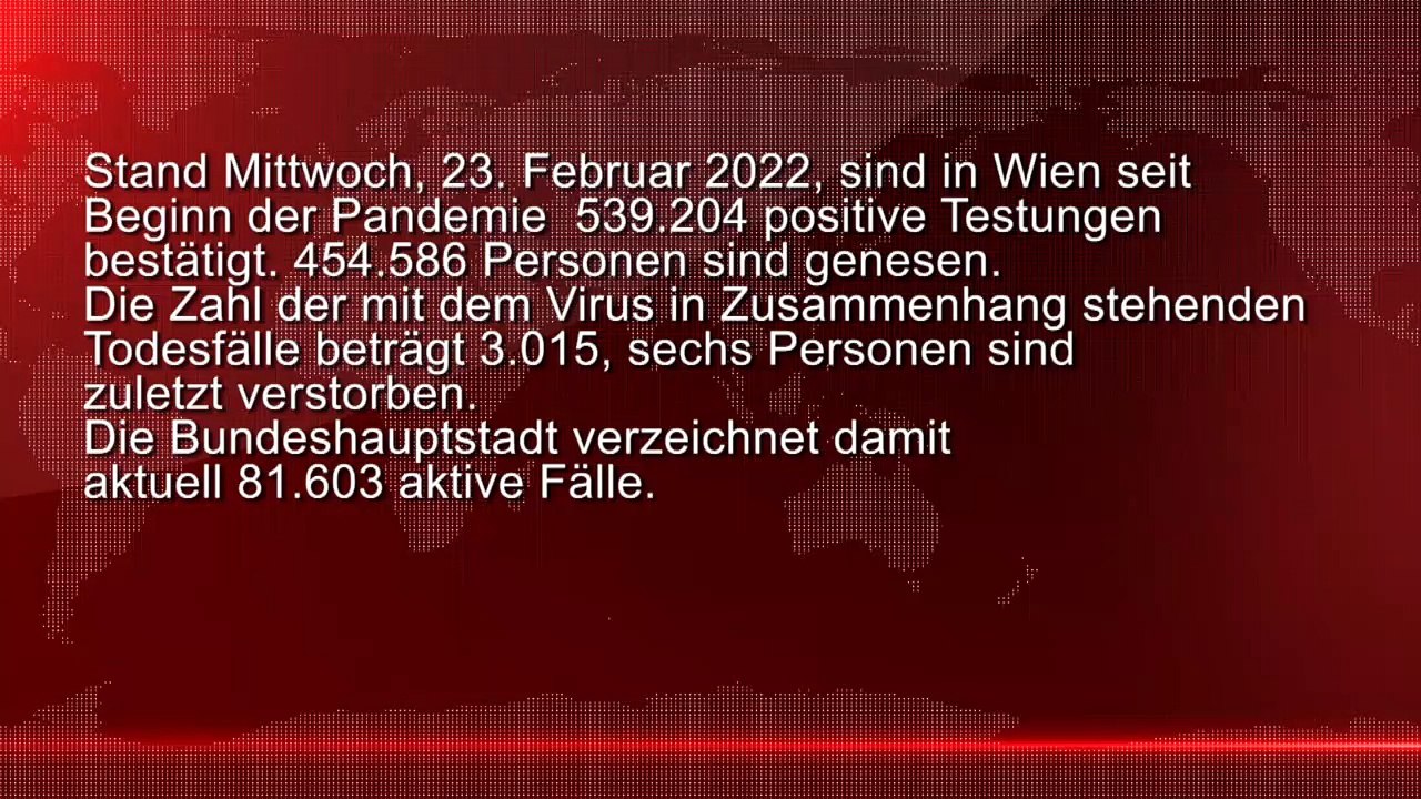 Corona News Wien Stand 23.02.2022
