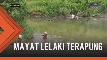 Mayat lelaki terapung di sungai berdekatan Stesen LRT Sentul