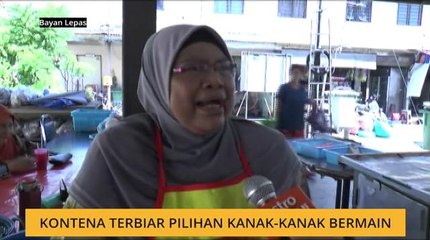 Kontena terbiar pilihan kanak-kanak bermain