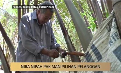 AWANI - Pulau Pinang: Nira Nipah Pak Man pilihan pelanggan