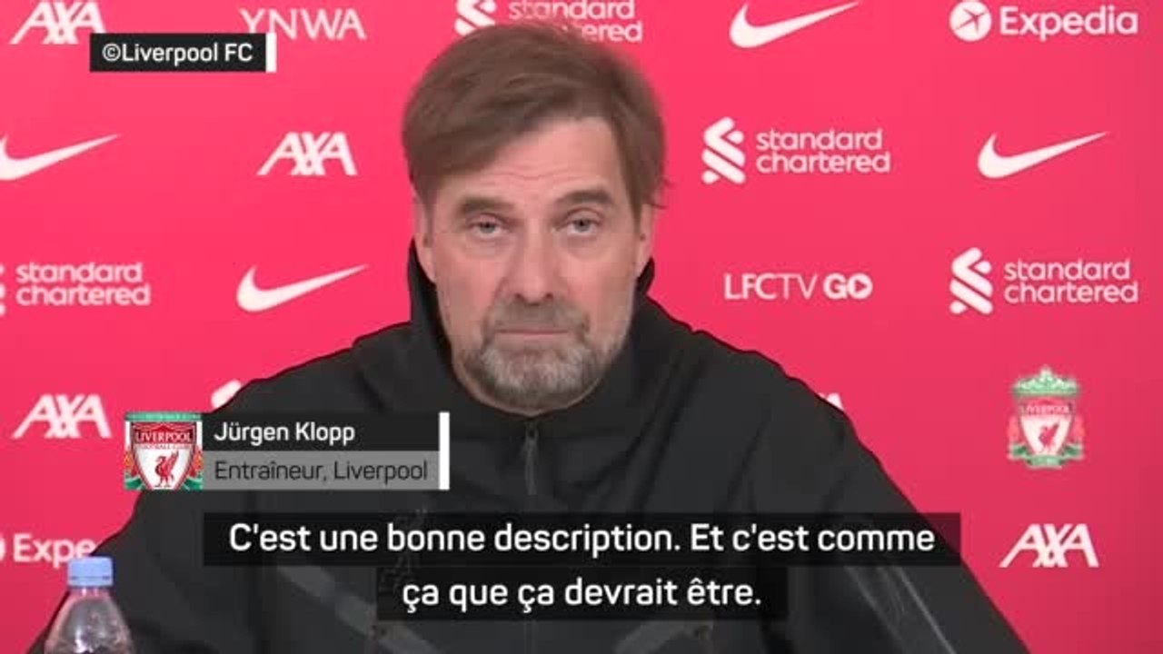 Liverpool - Klopp : "Nous sommes une douleur dans le bas du dos pour City"