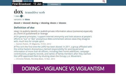 Let's Talk: Doxing - Vigilance vs Vigilantism