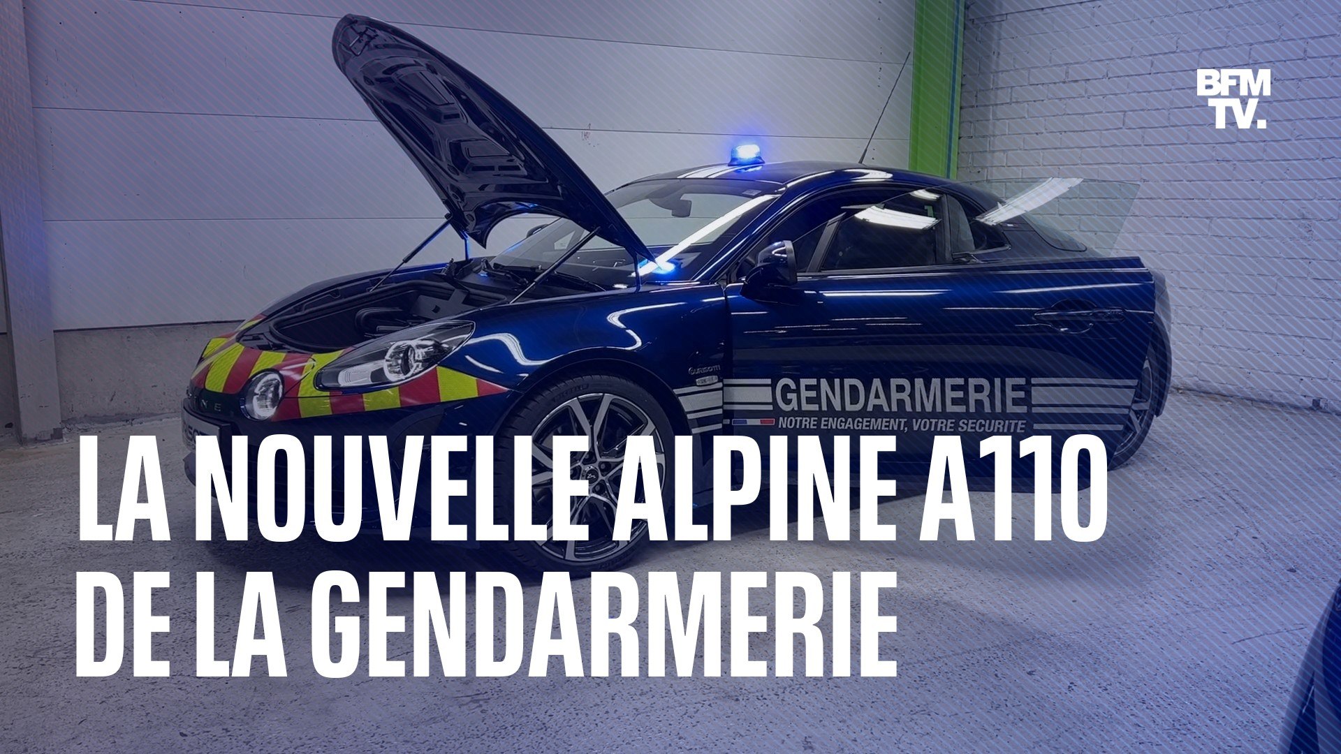 Dévoilement des nouvelles Alpine A110 gendarmerie nationale