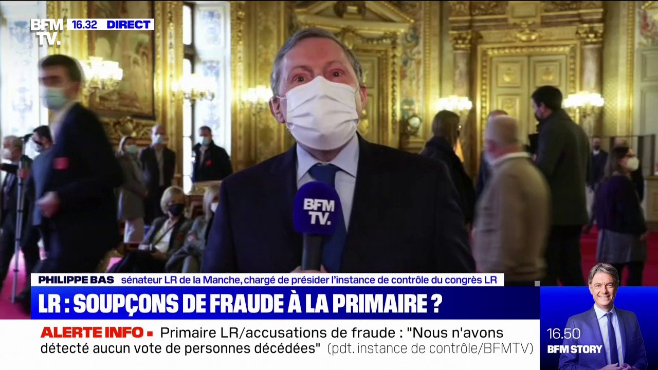 Primaire LR: “Sur 148 000 adhérents, 10 000 ont été radiés car on ne pouvait pas les identifier", explique Philippe Bas