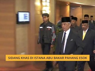 Sidang khas di Istana Abu Bakar Pahang esok