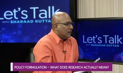 Let's Talk: Policy Formulation - What Does Research Actually Mean?