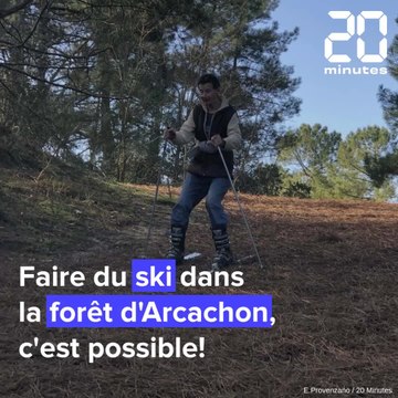 Du ski sur aiguilles de pin, à Arcachon!