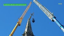La croix de Saint-Martin enlevée, une opération délicate