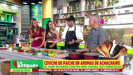 Receta: Ceviche de Paiche en aromas de Achachairú