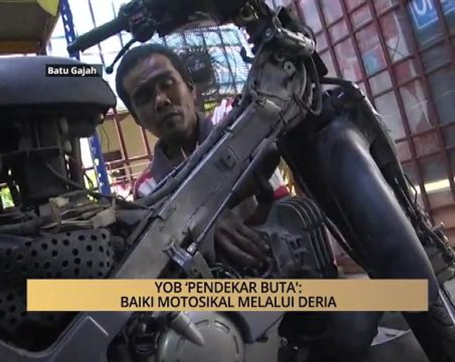 AWANI - Perak: Yob 'Pendekar Buta': Baiki motosikal melalui deria