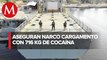 Semar asegura 'narcoembarcación' con 716 kilos de cocaína en Chiapas