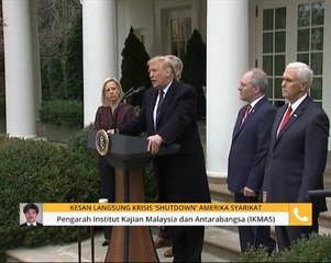 Kesan langsung krisis 'shutdown' Amerika Syarikat