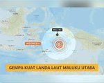 Gempa kuat landa Laut Maluku Utara