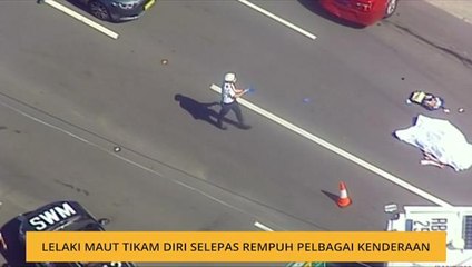 Lelaki maut tikam diri selepas rempuh pelbagai kenderaan