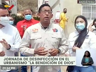 Anzoátegui | Activan jornada de desinfección contra la COVID-19 en el urbanismo "La Bendición de Dios"