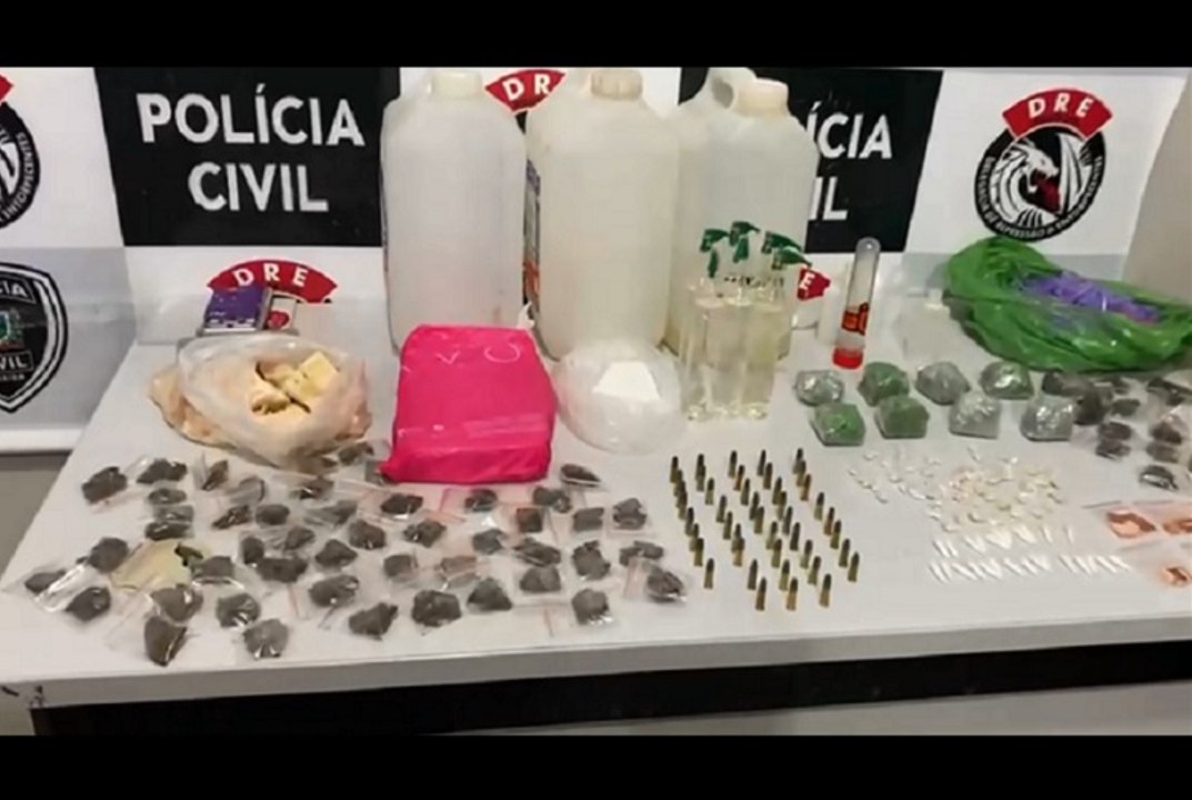 Polícia Civil apreende maconha, cocaína, crack, ecstasy, LSD e ‘loló´ em cidade da Paraíba