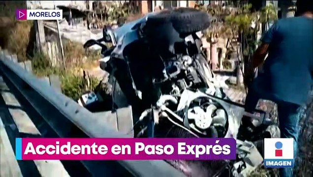 Accidente en el Paso Exprés de Cuernavaca deja 9 heridos