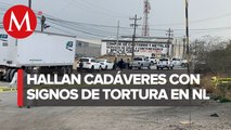 Abandonan 4 cuerpos maniatados en Santa Catarina, NL