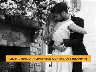 Miley Cyrus dan Liam Hemsworth sah berkahwin
