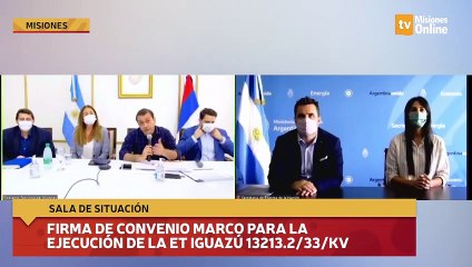 Firma de convenio marco para la ejecución de la ET Iguazú 132/33/13.2kv