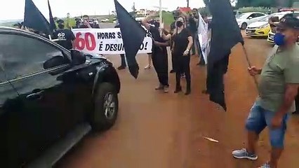 Militares protestam na PEL III em Londrina