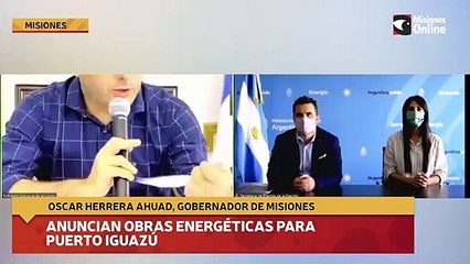Anuncian obras energéticas para Puerto Iguazú