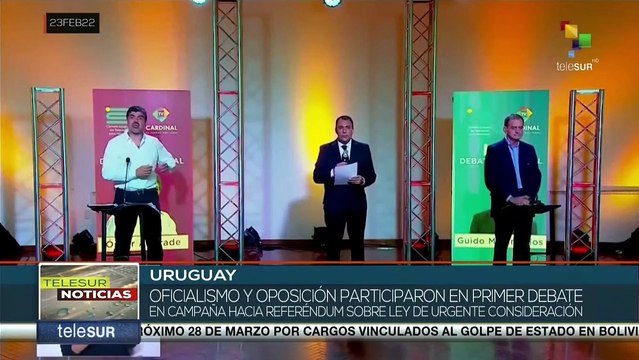 Uruguay: Oficialismo y oposición sostienen debate sobre Ley de Urgente Consideración
