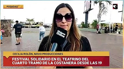 Festival solidario en el teatrino del cuarto tramo de la costanera desde las 19