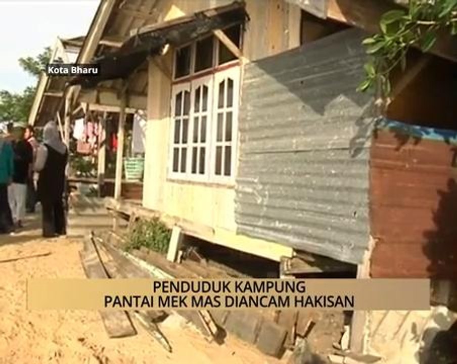 AWANI - Kelantan: Penduduk Kampung Pantai Mek Mas diancam hakisan
