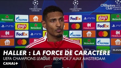 La réaction de S. Haller après Benfica / Ajax - UEFA CHAMPIONS LEAGUE