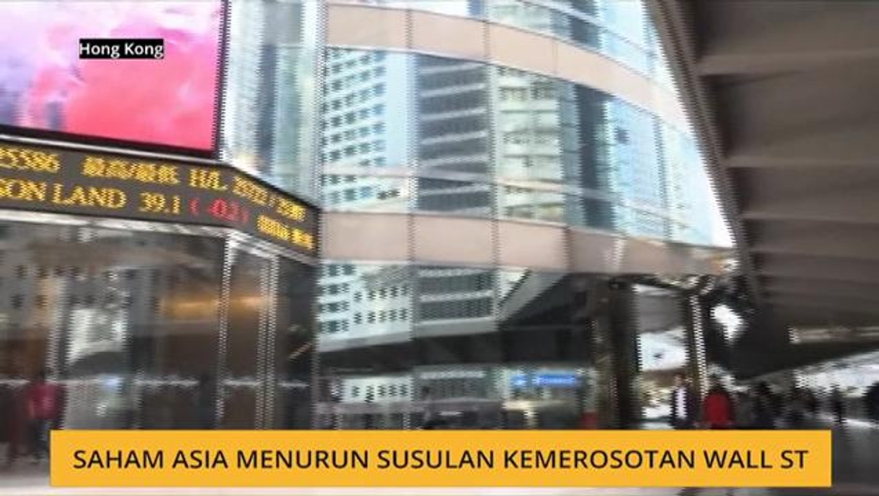 Saham Asia menurun susulan kemerosotan Wall St