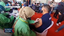 Ribuan Warga Binaan Pemasyarakatan di Lapas Banjarmasin Disuntik Vaksin Booster