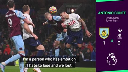 Spurs' form 'unacceptable', says Conte after Burnley defeat
