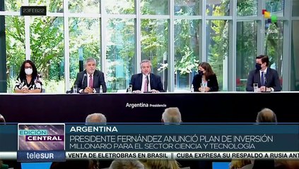 Argentina: Gobierno anuncia inversión en sector de ciencia y tecnología