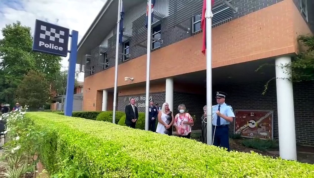 Official flag raising