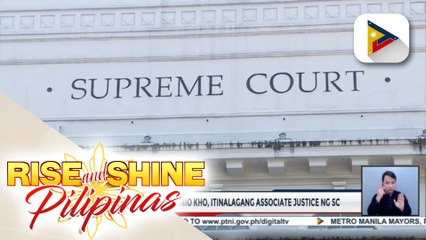 Ret. Comelec Comm. Antonio Kho, itinalagang Associate Justice ng SC