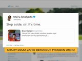 Khairy desak Zahid berundur Presiden UMNO