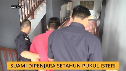 Suami dipenjara setahun pukul isteri