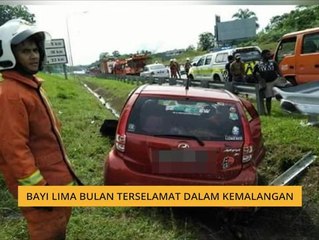 Bayi lima bulan terselamat dalam kemalangan