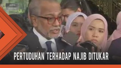 Pertuduhan terhadap Najib telah diubah - Shafee Abdullah
