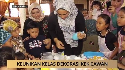 AWANI - Johor: Keunikan kelas dekorasi kek cawan