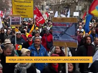 Kerja lebih masa, Kesatuan Hungary lancarkan mogok