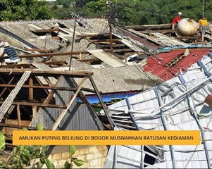 Amukan puting beliung di Bogor musnahkan ratusan kediaman