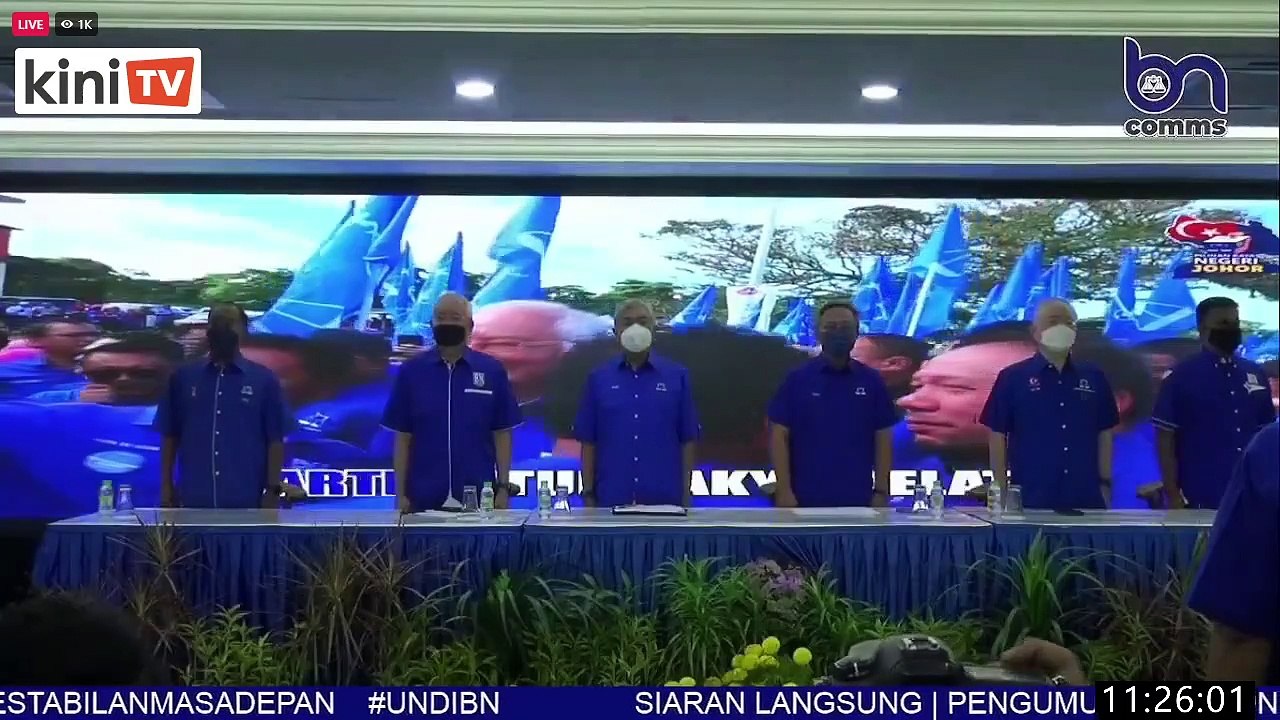 LIVE: Umno umum barisan calon untuk PRN Johor