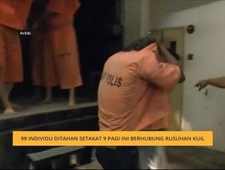 99 individu ditahan setakat 9 pagi ini berhubung rusuhan kuil
