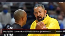 Michigan s Juwan Howard Throws Postgame Punch