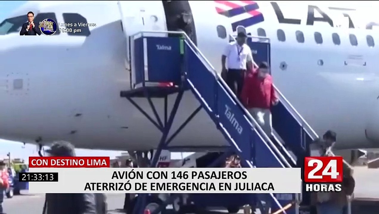 Juliaca: avión con 146 pasajeros aterrizó de emergencia