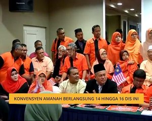 Konvensyen Amanah berlangsung 14 hingga 16 Dis ini