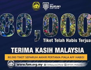 Teh Tarik AWANI 30 Nov: 80,000 tiket separuh akhir Piala AFF habis!