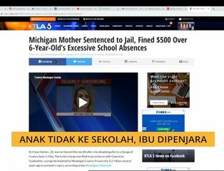 #Bualan 29 Nov: Anak tidak ke sekolah, ibu dipenjara